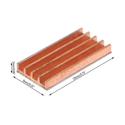 Ultra-thin Pure Copper Memory Card IC Chip Heat Sink Cooler Pad for Mos Chips - Image 1 of 4