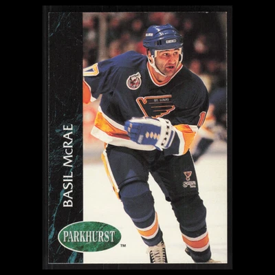 Basil McRae #391 1992 Parkhurst St. Louis Blues Hockey Card NHL NM - Image 1 of 3