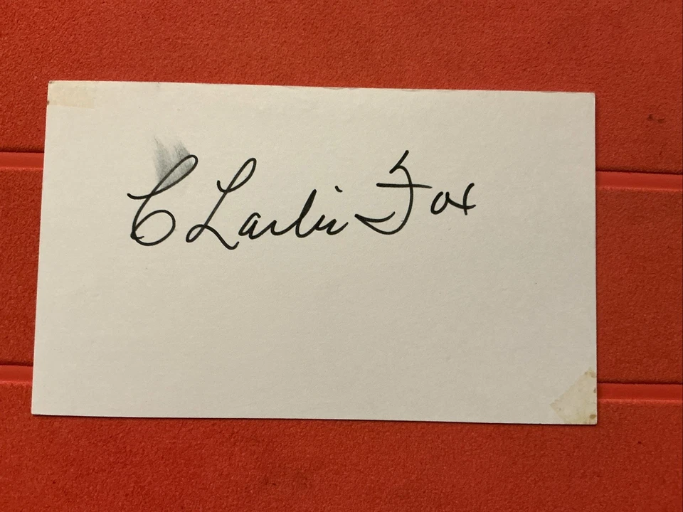 Charlie Fox🔥🔥MLB:  1970-1974 San Francisco Giants Manager 🔥🔥Autographed 🔥🔥 - Image 1 of 1