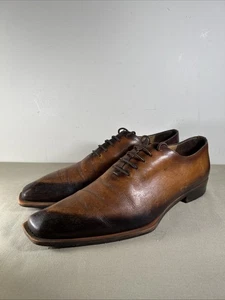 Mezlan Echtleder elegante Schuhe Dietro ganz geschnitten Schnürschuhe Oxford hellbraun braun 13 - Bild 1 von 12