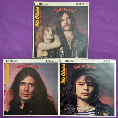 Motörhead NO CLASS 3x7" Singles UK 1979 Bronze BRO 78 LEMMY/PHIL TAYLOR/EDDIE Foto 1 de 4