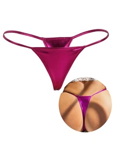 Damen String Schnur Sexy Erotik Übergröße Mini String Tanga Leder Latex... - Bild 1 von 5