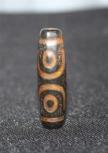 Precioso especial raro puro tibetano antiguo ágata Dzi * ritual 3 ojos * cuenta 82594 - Imagen 1 de 9