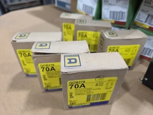 Disyuntor Square D QOB270 2 polos 70 amperios perno encendido ¡NUEVO! - Imagen 1 de 2