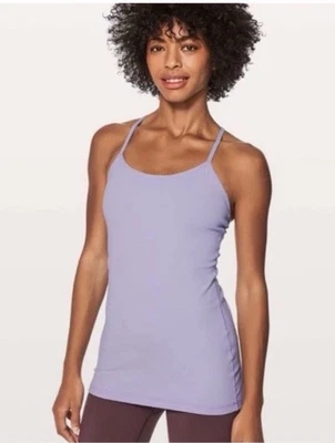 Lululemon Power Y lilac padded bra tank - 8/medium - Image 1 of 4