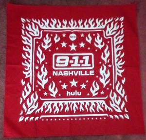 ABC And Hulu: 9-1-1: Nashville Logo Red Bandana - Picture 1 of 1
