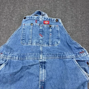Mono de mezclilla Dickies para hombre 40x32 azul Jean carpintero ropa de trabajo pantalones utilitarios trabajo - Imagen 1 de 12