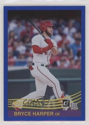 2018 Panini Donruss Retro 1984 Holo Blue Bryce Harper #270 - Image 1 of 2