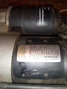 YAMAHA STARTER FITS 115 68V-81800-01 S114-838A - Picture 1 of 2