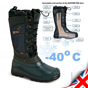 Hunting Fishing Walking Voyager HUNTERPRO BOOTS Snowboots Outdoor Rain - Picture 1 of 5