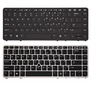 Teclado inglés retroiluminado para HP EliteBook 840 G1 840 G2 850 G1 745 G2 - Imagen 1 de 6