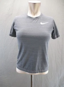 NIKE DRI-FIT Size M Kids Unisex Gray Crew Neck Short Sleeve Athletic T-Shirt 901 - Picture 1 of 10