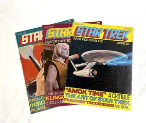 Lote de 3 libros de póster de Star Trek de colección Voyage Four Five Six - Imagen 1 de 7