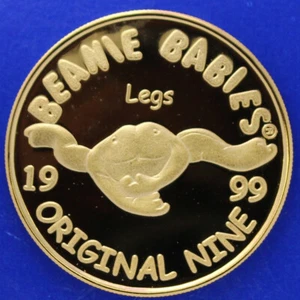 Moneda Ty Beanie Baby versión de oro RARA patas de rana - Imagen 1 de 5