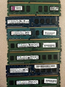 Lot of 18 RAM Desktop Memory 2GB 4GB Some works others don't - Picture 1 of 3
