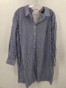 Pre-Owned MSK Blue Size XL Shift Knee Length Long Sleeve Dress - Picture 1 of 3