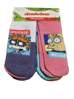 PACK DE 10 CALCETINES RUGRATS NICKELODEON TOMMY VERANO NO SHOW ZAPATO TALLA 4-10 NUEVOS  Foto 1 de 3