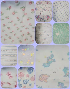 LOOK! VARIOUS Brand new Adorable Vintage Baby/Super Soft FLANNEL Fabric - Picture 1 of 37
