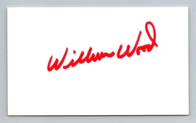 Tarjeta de índice Wilbur Wood autografiada firmada 3x5 auténtica AUTA con JSA LOA Foto 1 de 4