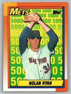 1990 Topps 5K Strikeouts #2 Nolan Ryan New York Mets Baseball Card