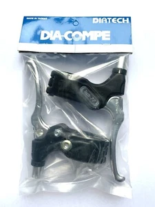 Dia Compe Tech 77 BMX Hinged Clamp Brake Levers Silver Pair - Picture 1 of 2