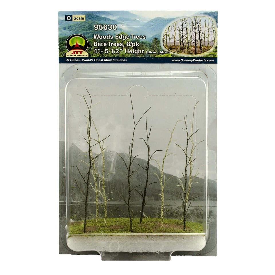 New JTT 95630 Woods Edge Trees - Bare - 4" to 5.5" - O scale - 8 pack  $5 Offer - Image 1 of 1