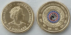 Australien / Australia 2 Dollars 2021 Indigenous Military Service in Farbe unz. - Picture 1 of 1