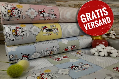 240cm  Popeline Baumwolle Stoff Baumwollstoff Meterware Patch Basteln ÖKO-TEX - Bild 1 von 2