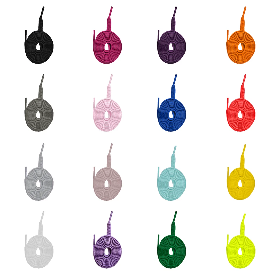 Premium Flat Shoe Laces - 49 Colours - Lengths 100 cm to 170 cm - Image 1 of 1