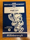 Sheffield Wednesday v Stoke City Football Programme 1965/66
