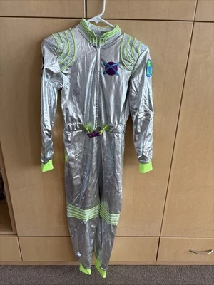 Spirit Halloween Mono Astronauta Una Pieza Plateado y Verde Niños Grande Foto 1 de 3