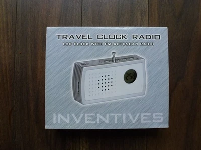 Compact Design FM Auto Scan Radio Travel Earphone Outlet Portable Desk - Image 1 of 4