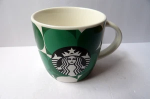 Taza de café sirena a lunares blanca verde Starbucks 14 oz - Imagen 1 de 4