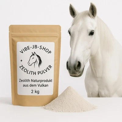 Zeolith Klinoptilolith, 2kg Natur, Vulkanmineral - 50 µm, Darmreinigung, Pferde - Bild 1 von 4