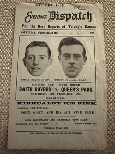 Raith Rovers V Queen’s Park - 18th February 1956 - Scottish Cup - Picture 1 of 3