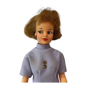 Vintage Ideal Tammy Modepuppe Handarbeit Kleid 1965 T-12 braune Haare biegbar - Bild 1 von 9