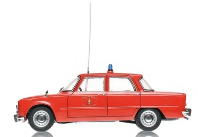 1:18 Minichamps Alfa Romeo Giulia 1300Cc Vigili Del Fuoco 1966 183120992 Modelli - Immagine 1 di 2