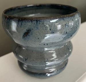 Handmade Glazed Pottery, Art Studio Planter Vase Stoneware - Picture 1 of 8