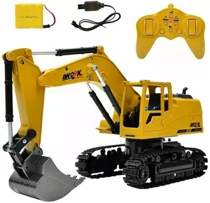 Excavadora RC de 2,4 GHz 8 canales camión excavador tractor con batería niños juguete de construcción - Imagen 1 de 6