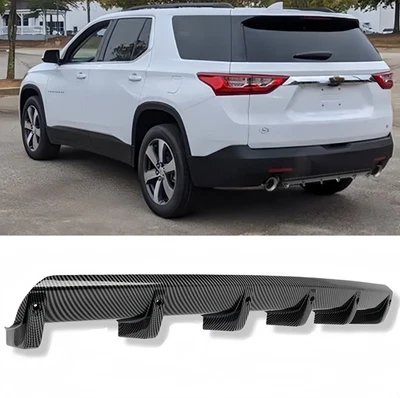 Rear Bumper Diffuser Spoiler Lip Splitter Carbon Fiber For Chevrolet Traverse Foto 1 de 4