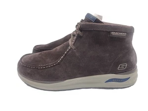 Skechers Arch Fit Melo Otero Classic Suede Boots Brown Mens Size 13 204655 - Picture 1 of 10