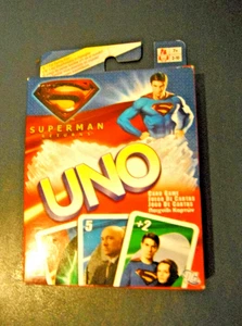 Mattel Superman Returns UNO Card Game DC Comics 2005  New Sealed - Picture 1 of 2