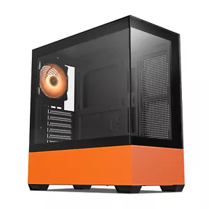 Vetroo K3 Mid-Tower ATX PC Gaming Case Dual-Chamber 270° Full View Tempered Glas - Afbeelding 1 van 9