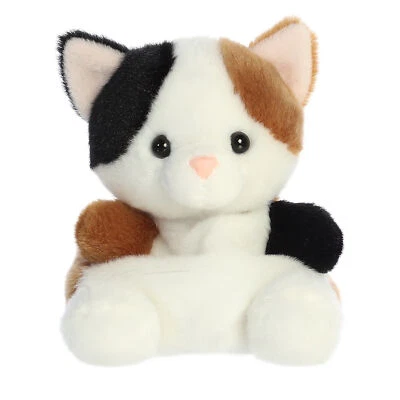 Aurora - Palm Pals - 5" Peebs Calico Cat Adorable Stuffed Animal - Image 1 of 4