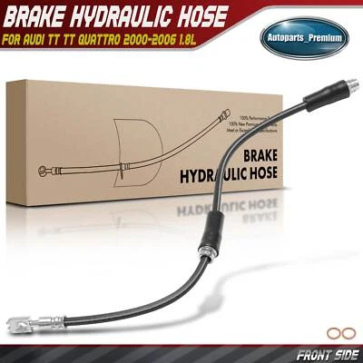 Manguera hidráulica de freno delantera izquierda/derecha para Audi TT TT Quattro 2000-2006 L4 1,8 L Foto 1 de 4
