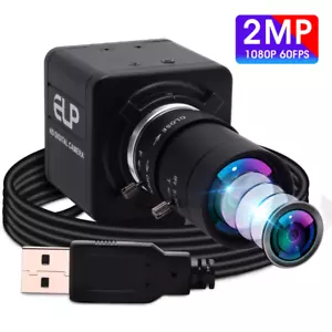 ELP 260FPS USB Camera 5-50mm Optical Zoom Full HD Webcam 1080P 60fps Manual Focu - Picture 1 of 6