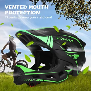 Casco de bicicleta facial completa desmontable Lixada equipo de protección para skateboarding Z5L3 - Imagen 1 de 27