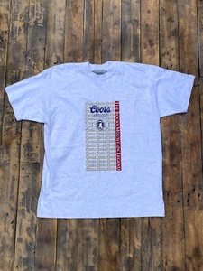 Vintage Coors Extra Gold Lager T-Shirt - Single Stitch - Grey - XL Screen Stars - Picture 1 of 12