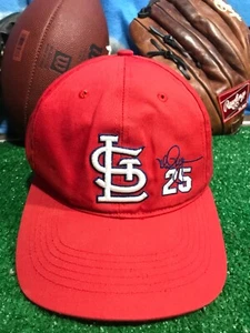 ST Louis Cardinals Hat Mark Mcguire vintage 25 S/M players Snapback Hat Cap H1 - Picture 1 of 4