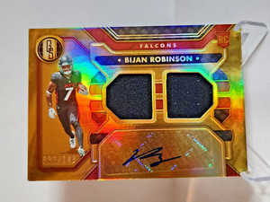 2023 BIJAN ROBINSON Rookie Auto Patch 92 /149 !! Gold Standard Falcons RB RC RPA